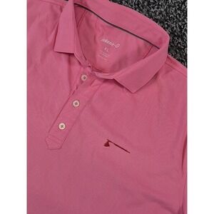 johnnie-O Polo Shirt Mens XL Pink‎ Performance Golf Logo Short Sleeve